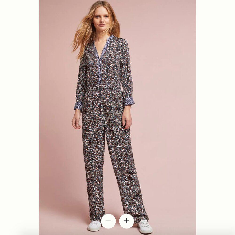 Anthropologie Christene Silken Jumpsuit - Size US 0 EU 32